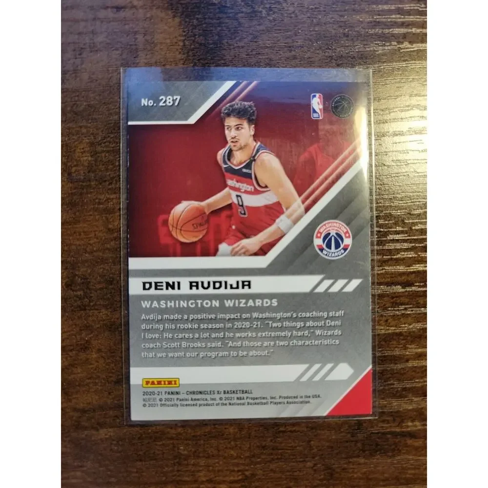 Deni Avdija 2020-2021 Panini Chronicles #287 - Rookie - GREEN - Fresh Pull - Picture 2 of 2